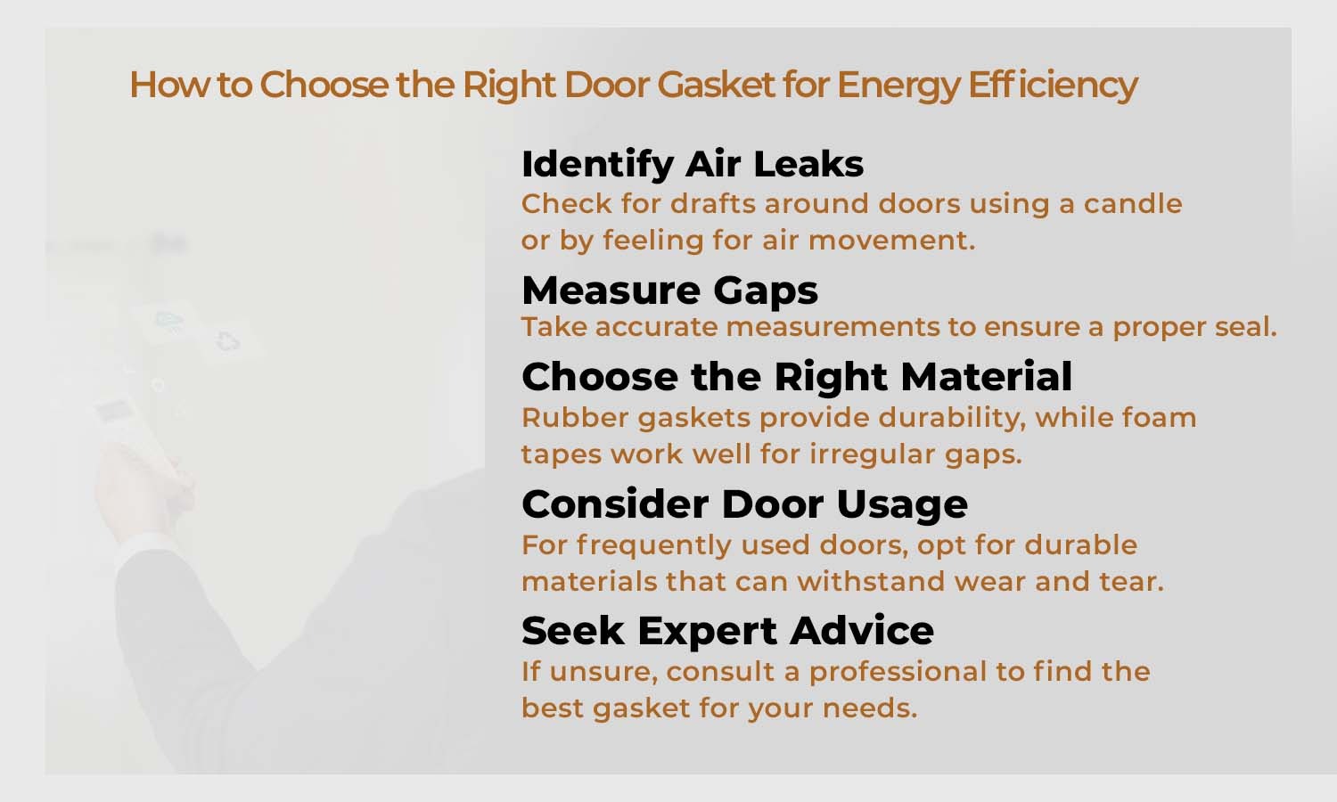 Choose the Right Door Gasket for Energy Efficiency